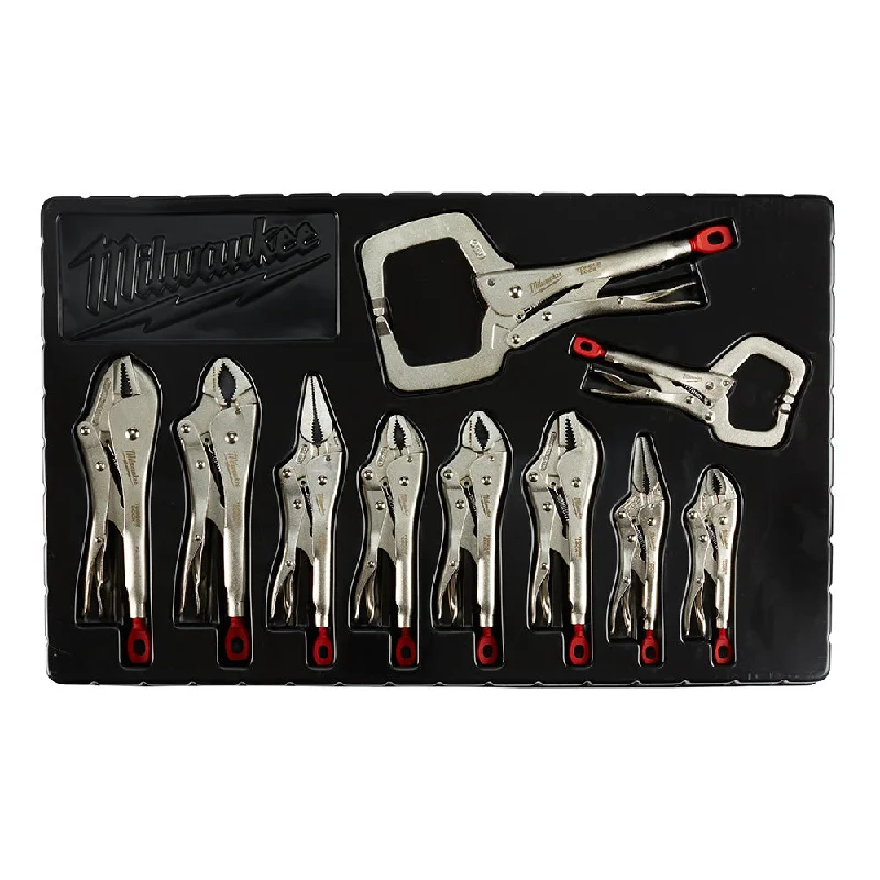 Milwaukee 48-22-3690 TORQUE LOCK Pliers Kit w/ Ergonomic Handles - 10 PC