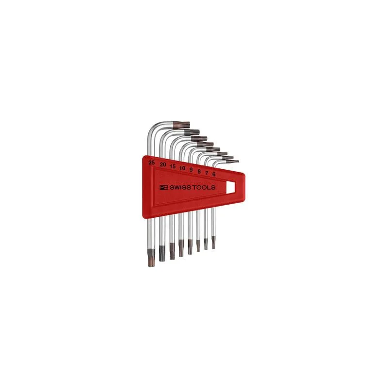 PB Swiss PB 410.H 6-25 CN TORX® Key L- Wrenches Set in a Practical Plastic Holder