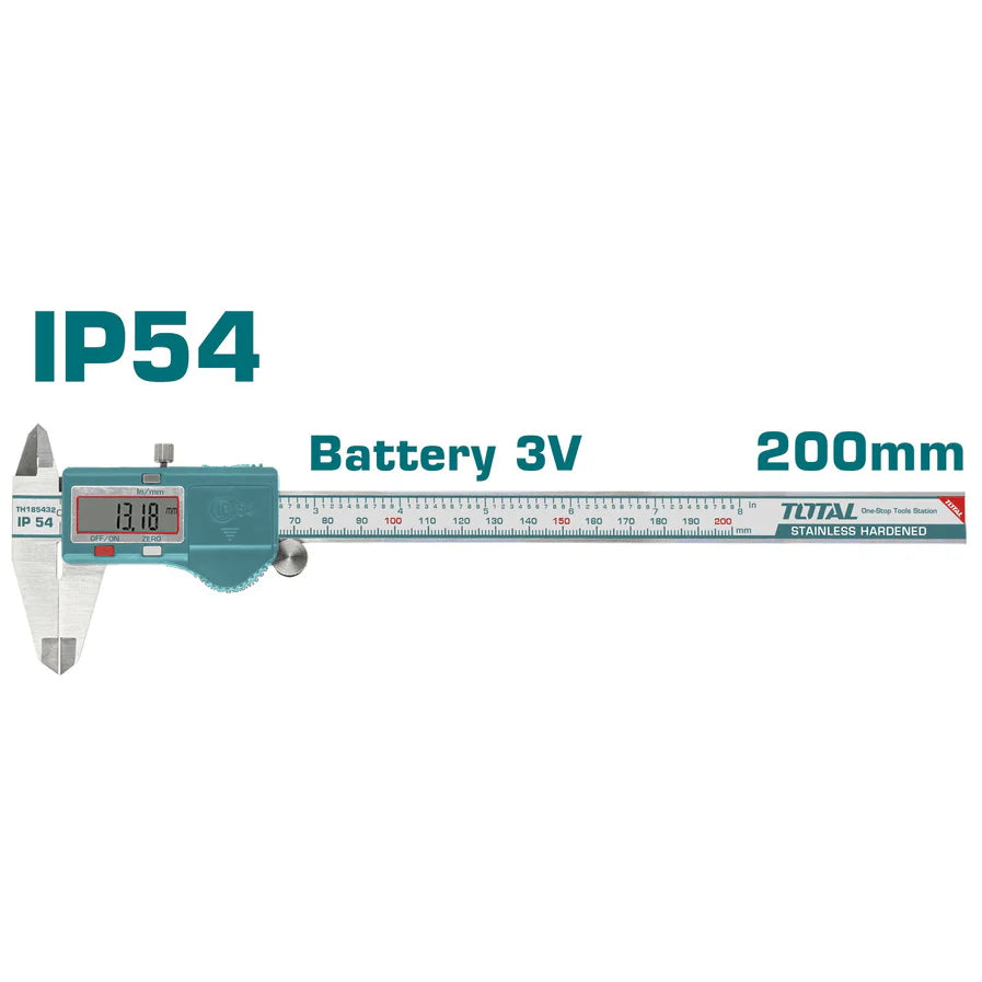 Total TMT322006 Digital Measuring Caliper 200mm IP54