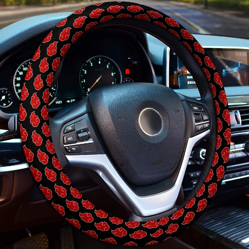 Akatsuki Steering Wheel Cover Custom Anime Car Accessories