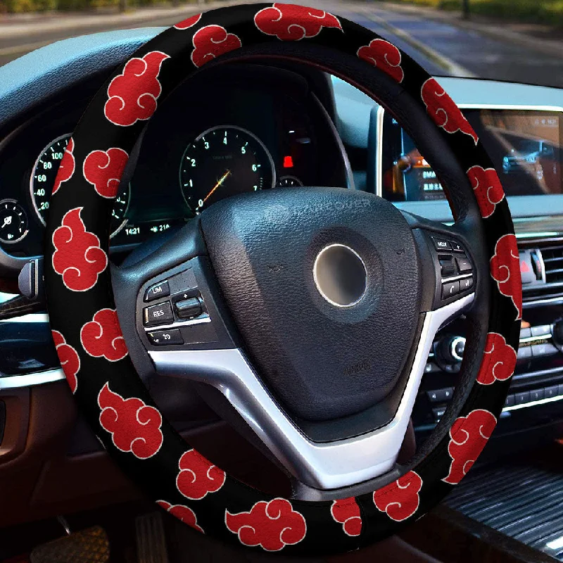 Akatsuki Steering Wheel Cover Custom Anime Car Accessories