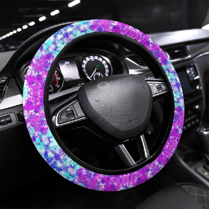 Crumple Tie Dye Steering Wheel Covers Custom Hippie Tie Dye Hippie Car Accessories