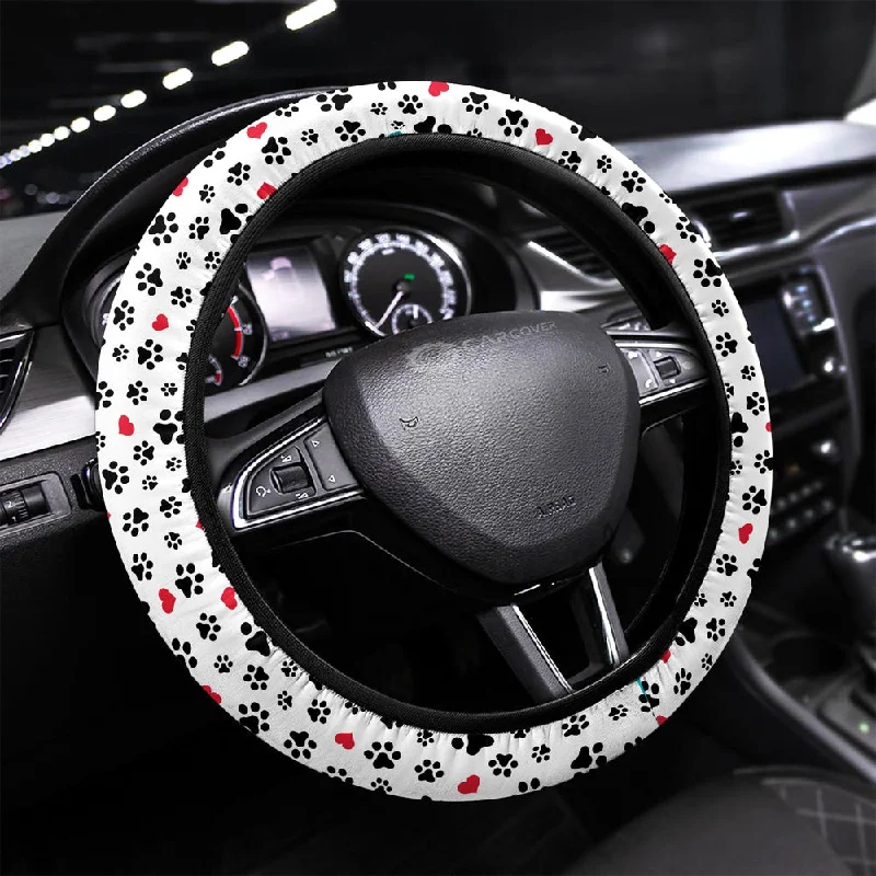 Dog Paw Steering Wheel Covers Custom Cute Car Accessories