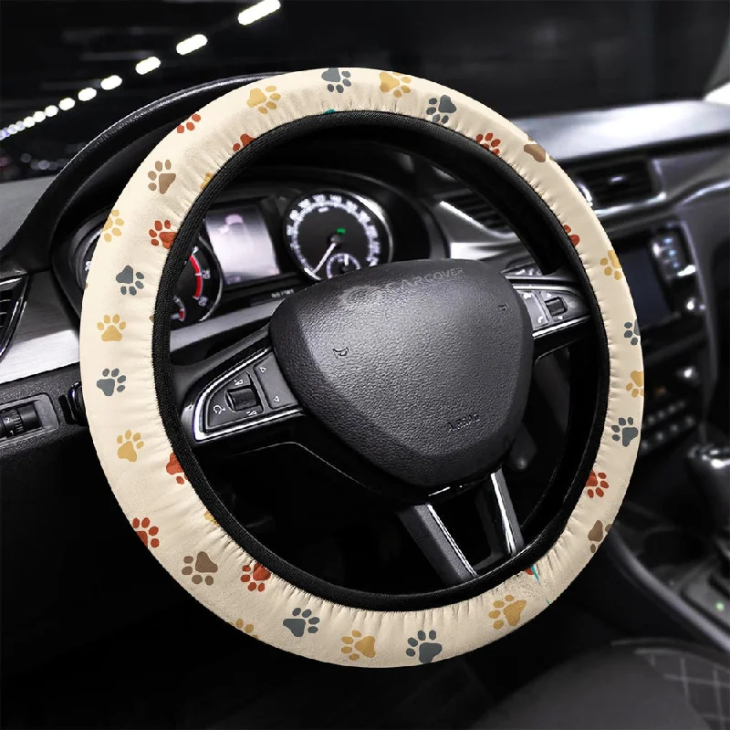 Dog Paw Steering Wheel Covers Custom Cute Dog Paw Car Accessories