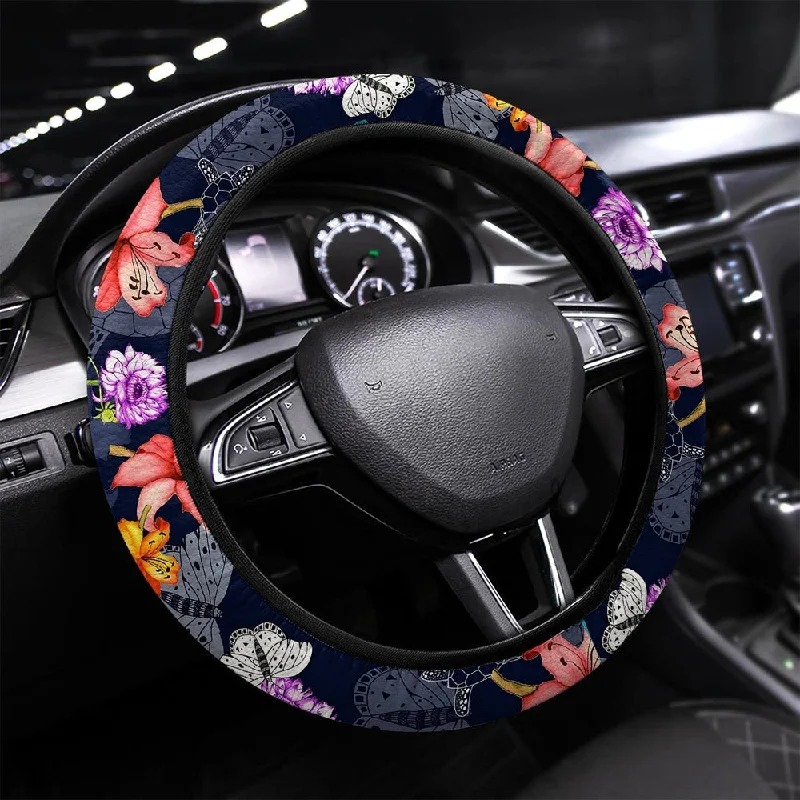 Hawaiian Steering Wheel Covers Custom Lovely Tropical Pattern Car Accessories