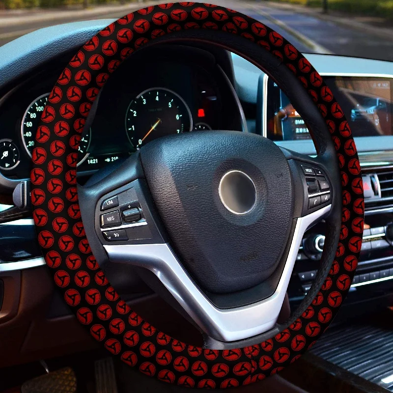 Itachi Mangekyou Steering Wheel Cover Custom Sharingan Anime Car Accessories