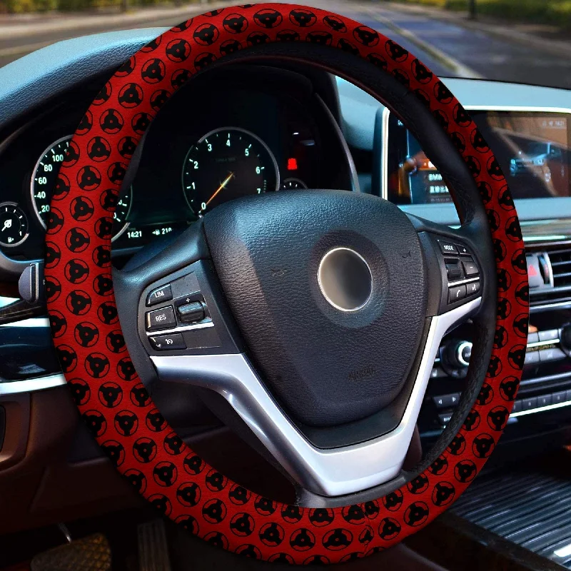 Izuna Mangekyou Steering Wheel Cover Custom Sharingan Anime Car Accessories