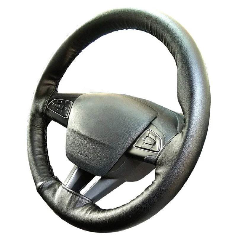 Nappa Art Leather Car Steering Wheel Cover Black