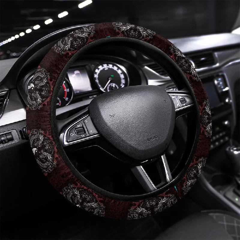 Rising Bengal Dragon Steering Wheel Cover Custom Car Accessories