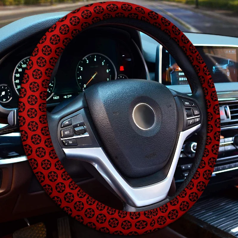 Sasuke Etenal Mangekyou Steering Wheel Cover Custom Sharingan Anime Car Accessories