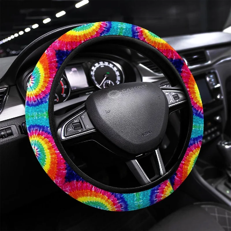 Spiral Tie Dye Steering Wheel Covers Custom Hippie Tie Dye Hippie Car Accessories