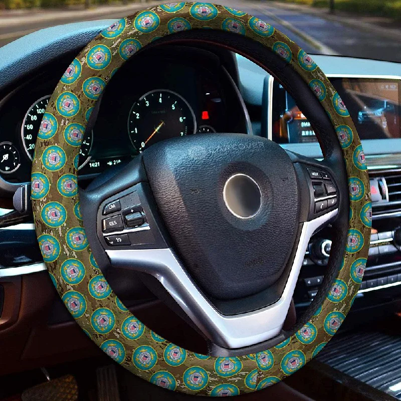 US Military Coast Guard Steering Wheel Cover Custom Car Accessories